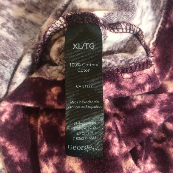 “GEORGE” Tie Dye Purple Ladies Graphic T Shirt . - Picture 8 of 8